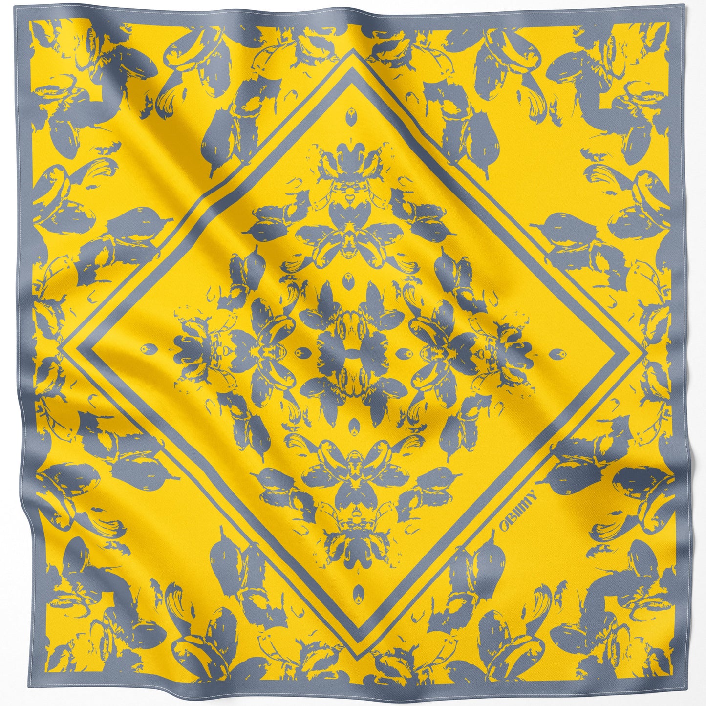 Silk pocket square "Noble" 17"x17"