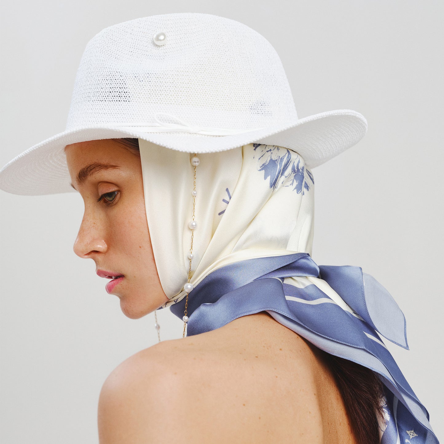 Premium silk scarf "Passion" 26"x26"