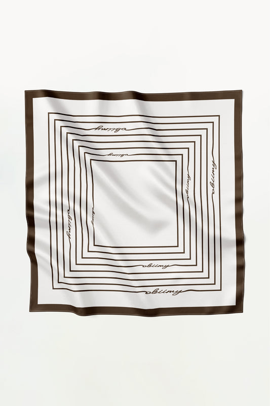Premium silk scarf "From scratch" 17"x17"