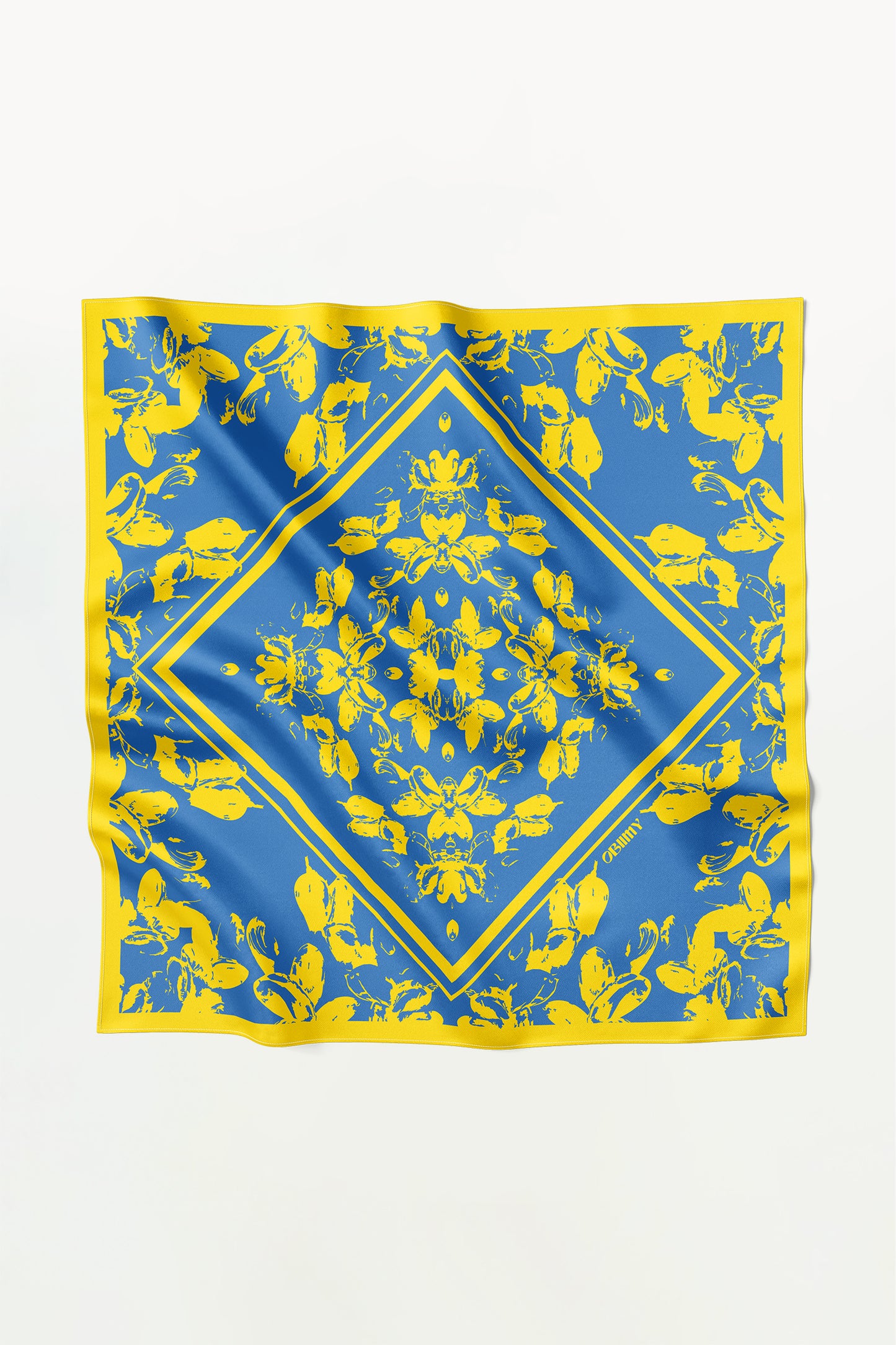 Premium silk scarf "Freedom" 17"x17"