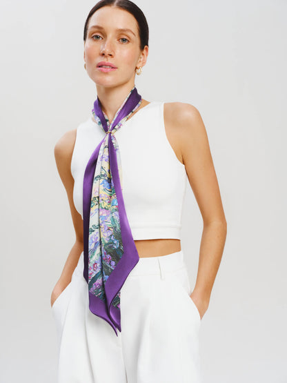 Silk twill "Winter energy" wide