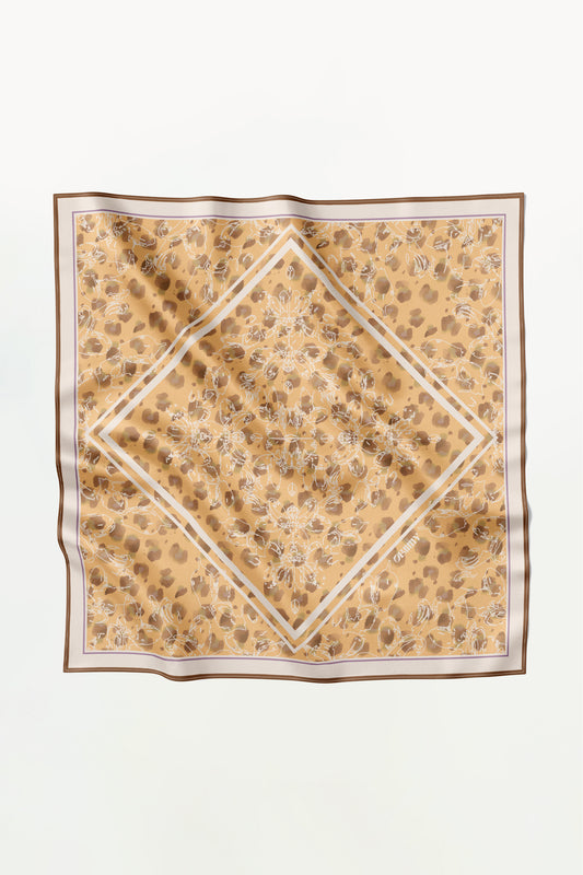 Premium silk scarf "Balance" 17"x17"
