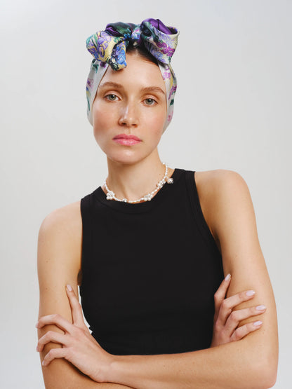 Silk twill "Winter energy" wide