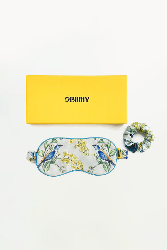 Sleep mask and scrunchie "Exaltation"