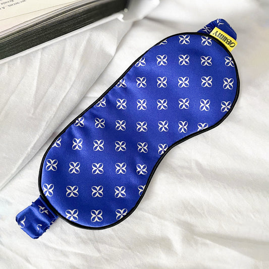 Italian silk sleep mask "Blue"