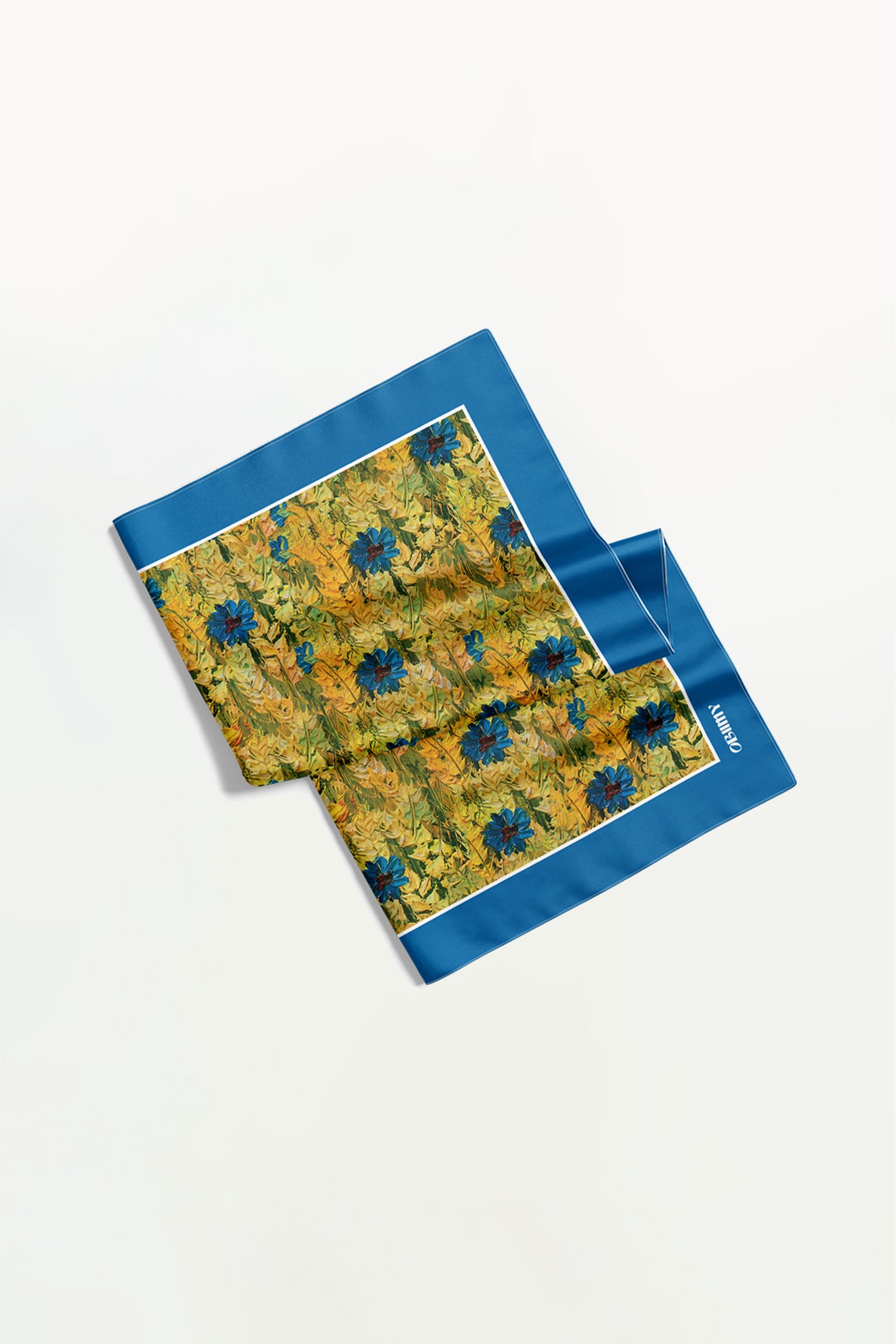 Premium silk scarf "Courage" 17"x17"