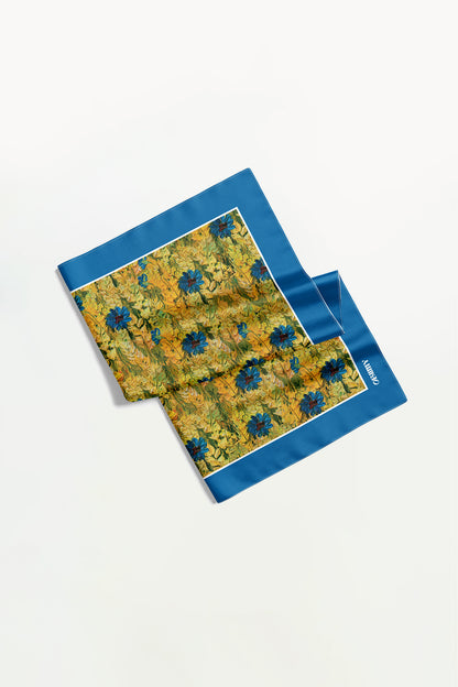 Premium silk scarf "Courage" 17"x17"
