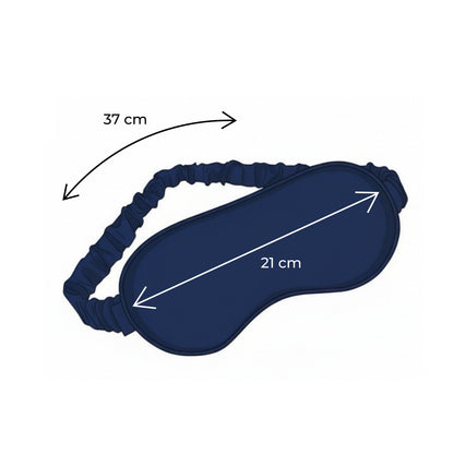 Italian silk sleep mask "Blue"