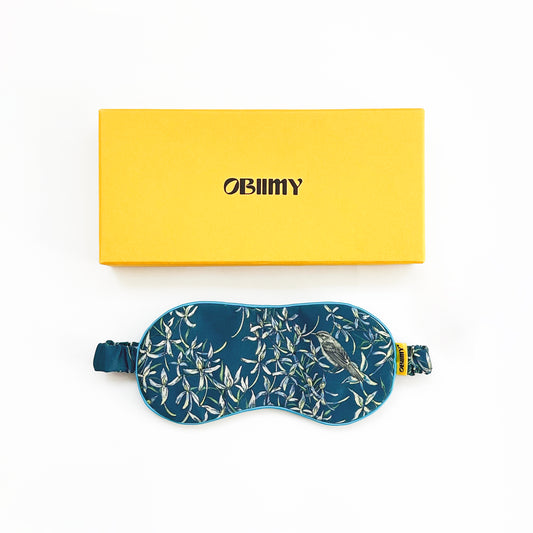Italian silk sleep mask "Melody of Two"