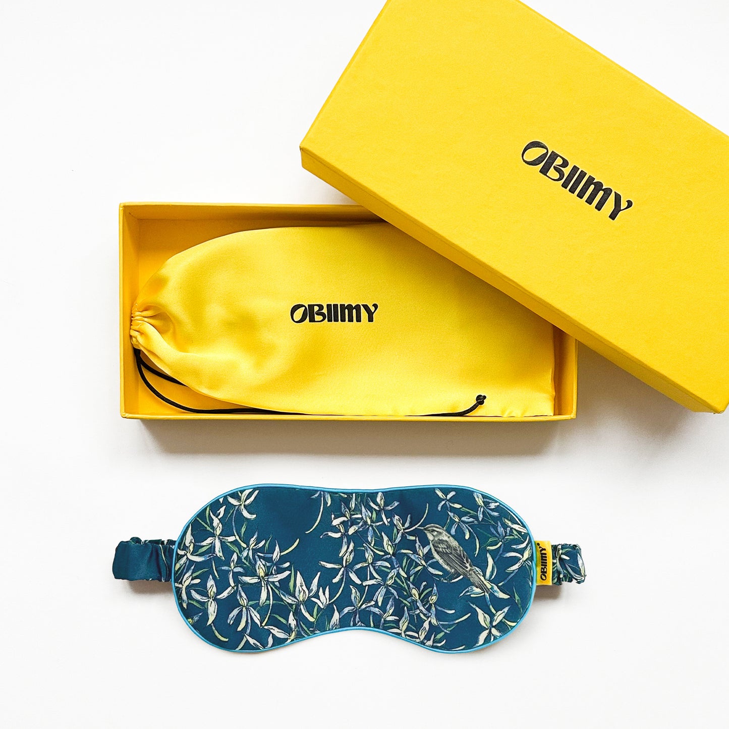 Italian silk sleep mask "Melody of Two"