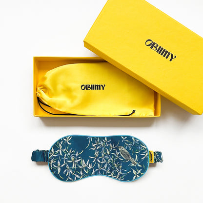 Italian silk sleep mask "Melody of Two"