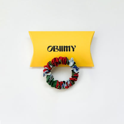 Mini silk scrunchie in assortment
