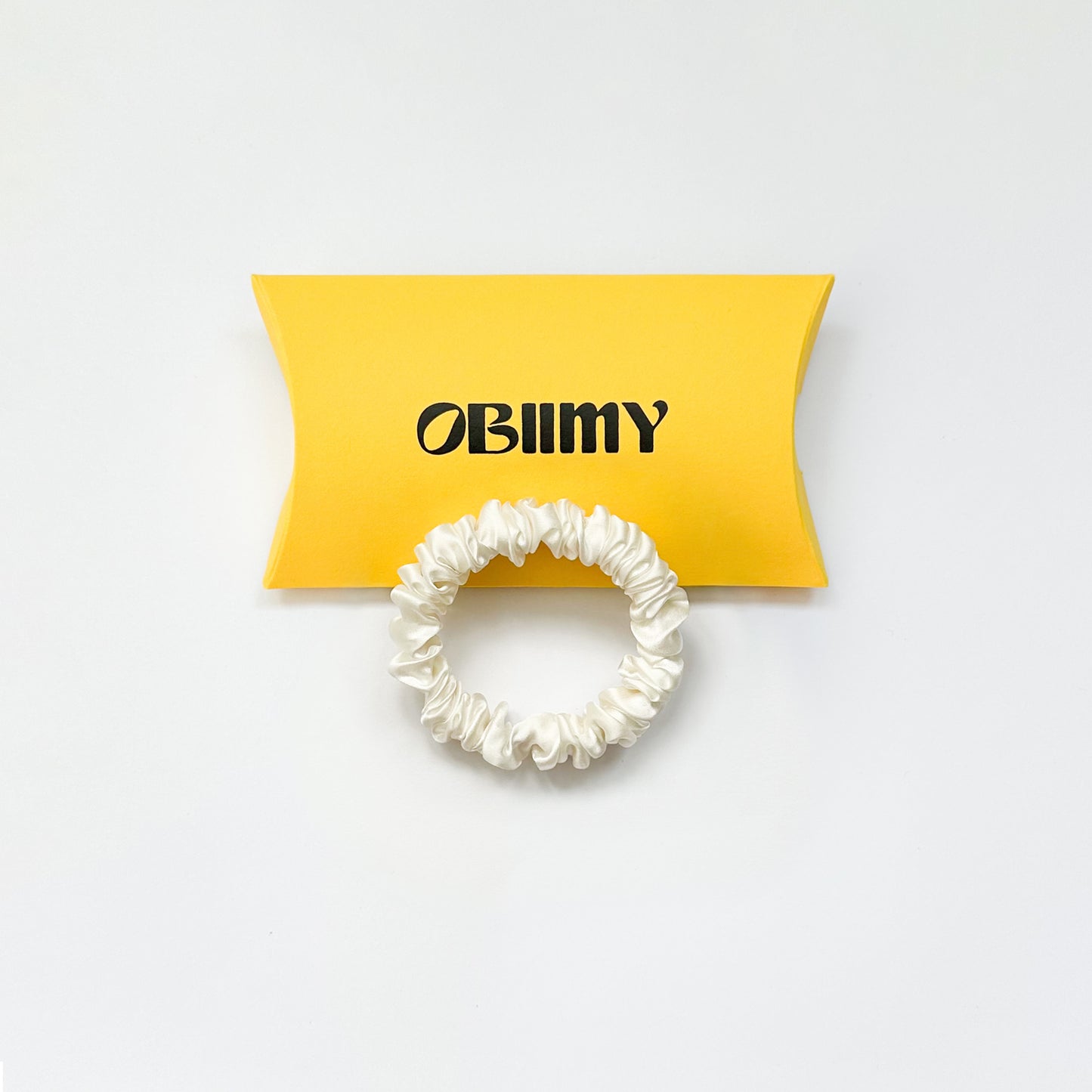 Mini silk scrunchie in assortment