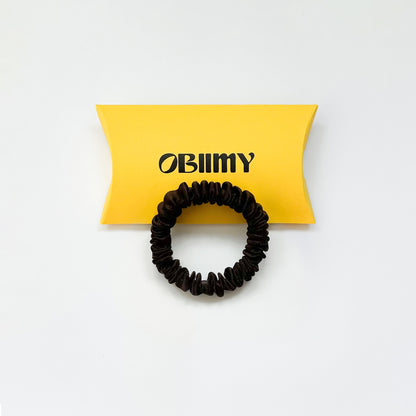 Mini silk scrunchie in assortment