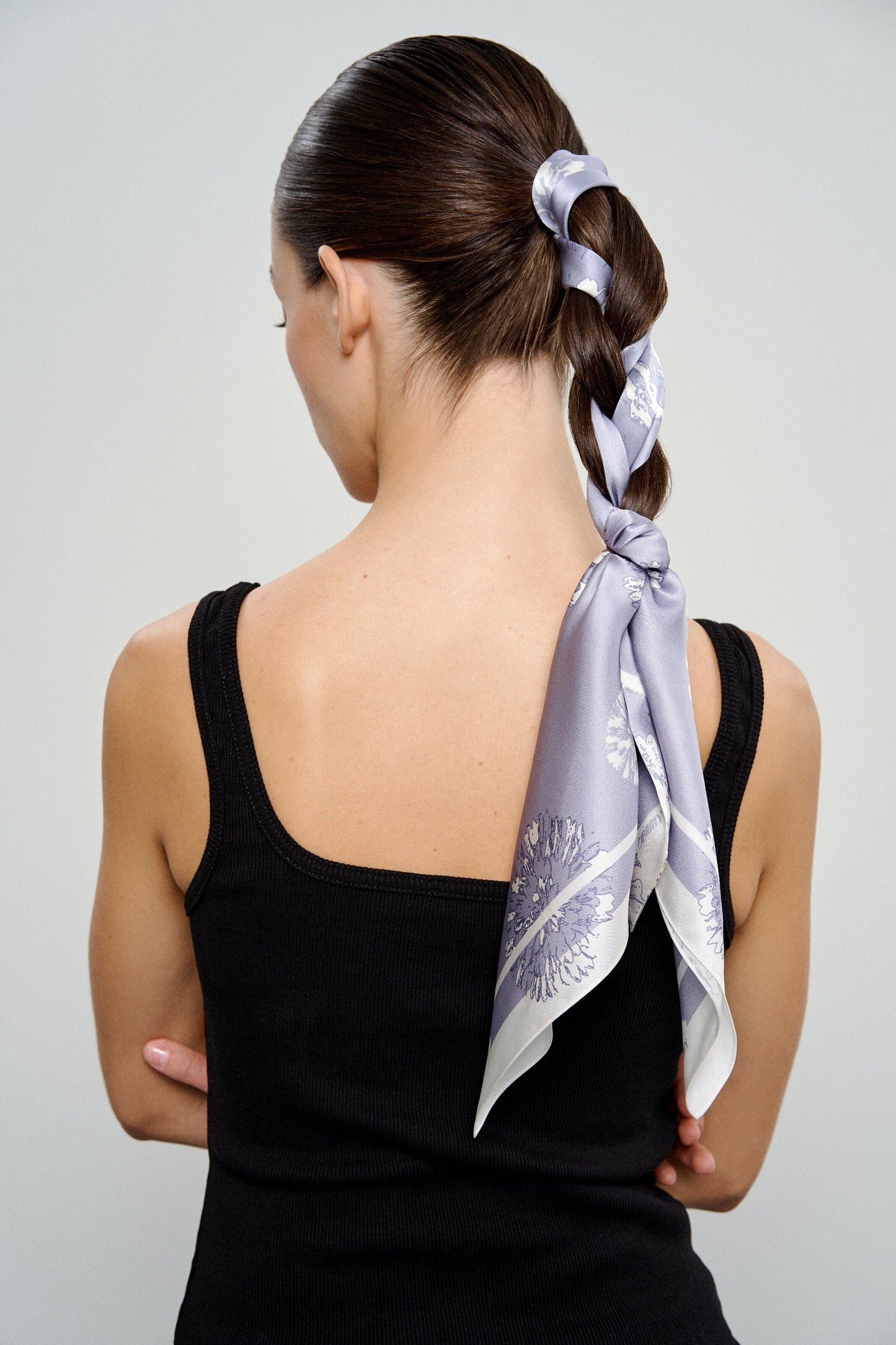 Set of twill 140*5 and shawl 44*44 "Delight" double-sided