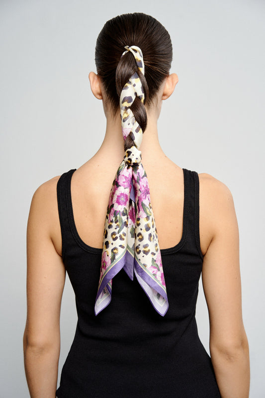 Set of twill 140*5 and shawl 44*44 "Inspiration"