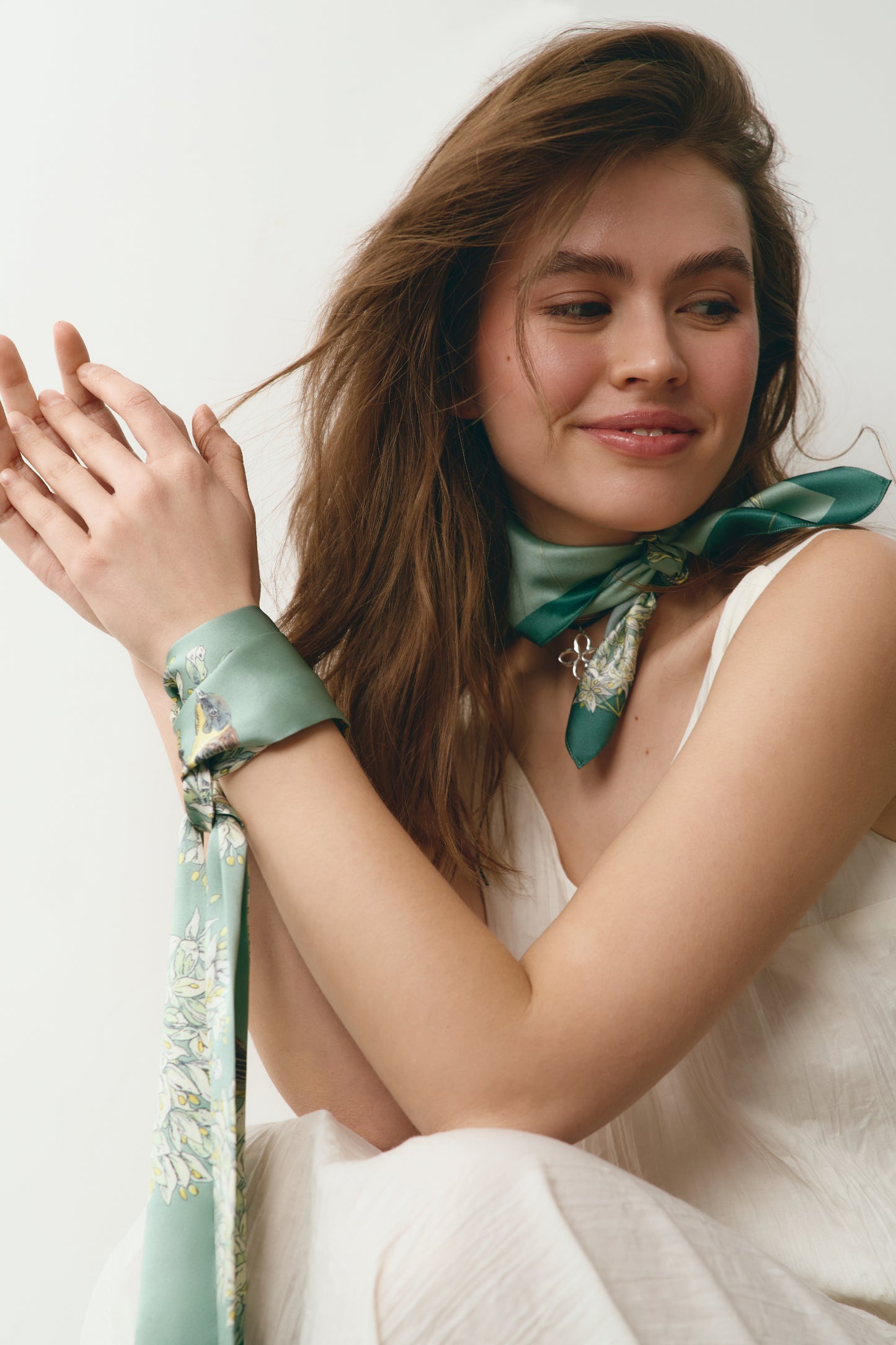 Silk Scarf "Unity" 26"x26" (Double-sided print)