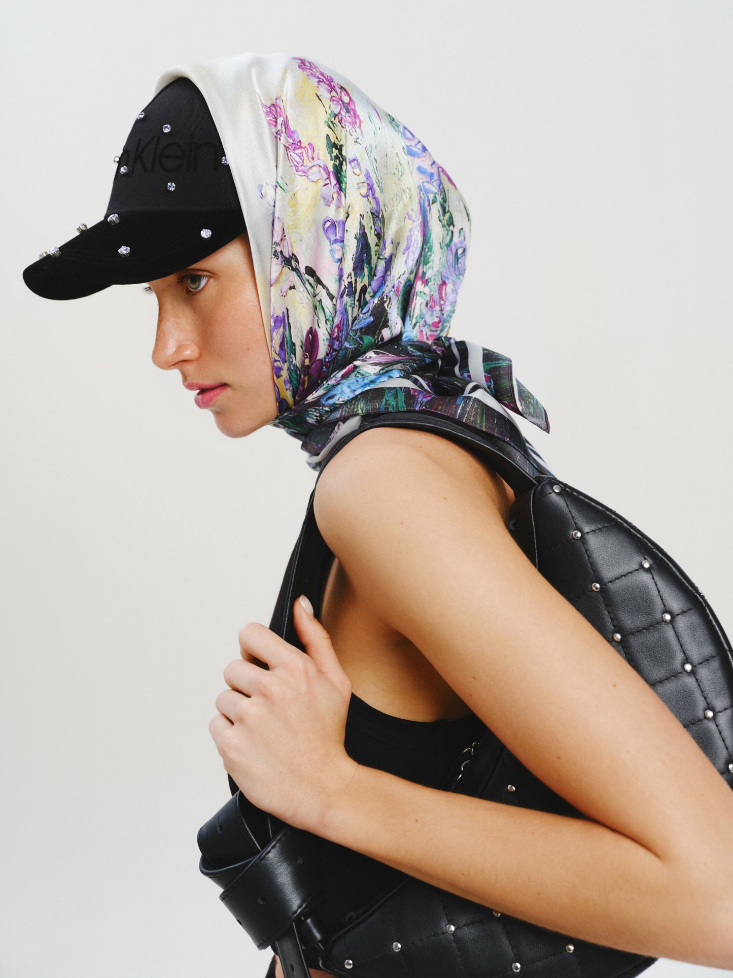 Silk Scarf "Energy" 35"x35" (Double-sided print)
