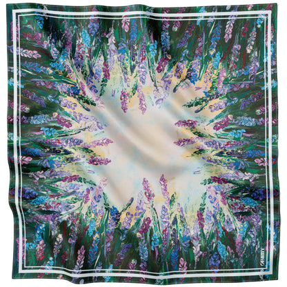 Silk Scarf "Energy" 26"x26" (Double-sided print)