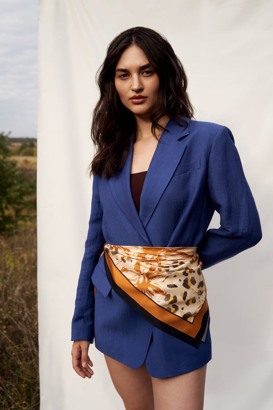 Silk Scarf "Grace" 26"x26" (Double-sided print)