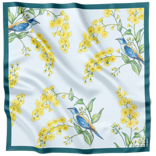 Silk Scarf "Elevation" 26"x26" (Double-sided print)