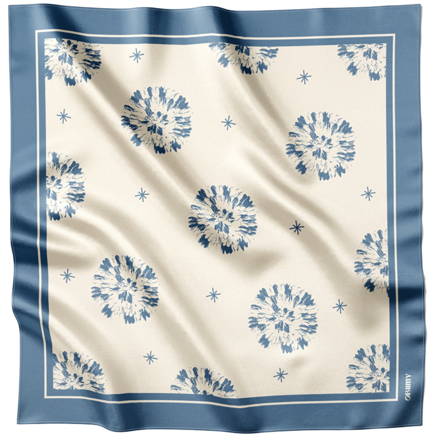 Silk Scarf "Passion" 26"x26" (Double-sided print)