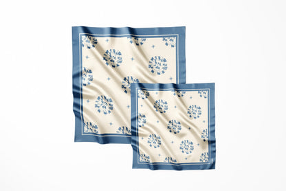 Silk pocket square "Passion" 17"x17" (Double-sided print)