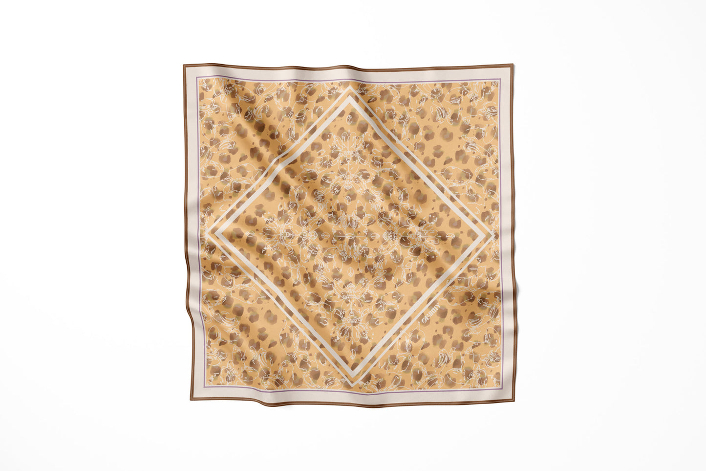Premium silk scarf "Balance" 35"x35"