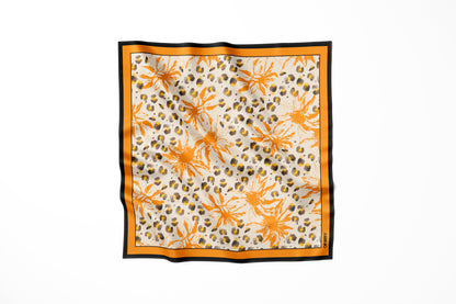 Premium silk scarf "Grace" 17"x17"