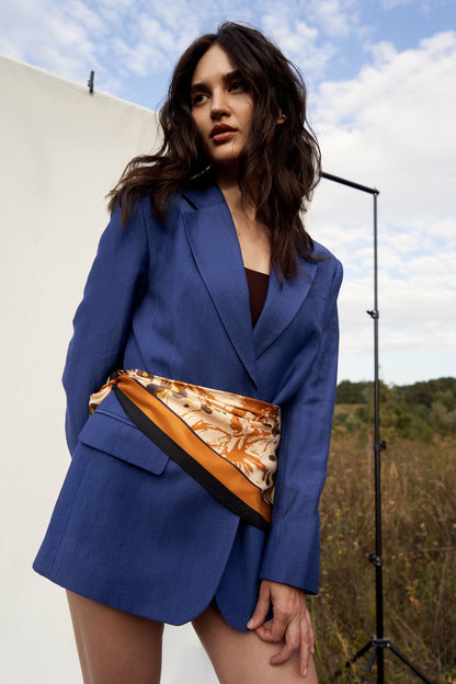 Premium silk scarf "Grace" 17"x17"