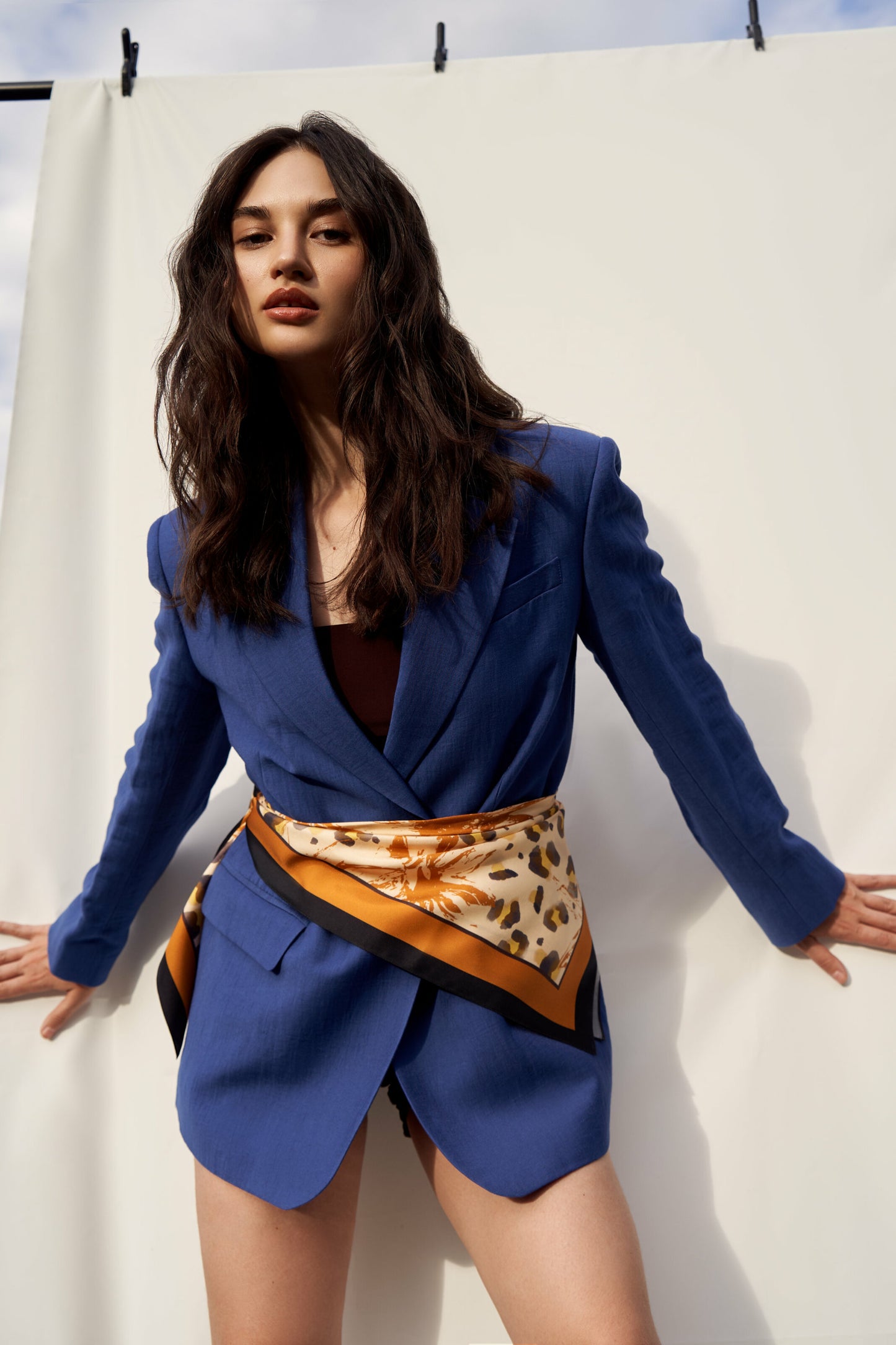 Premium silk scarf "Grace" 26"x26"