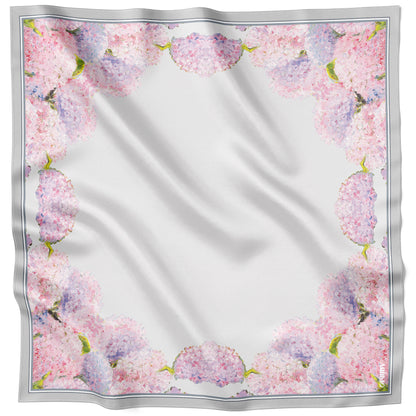 Premium silk scarf “Between us” 35"x35"