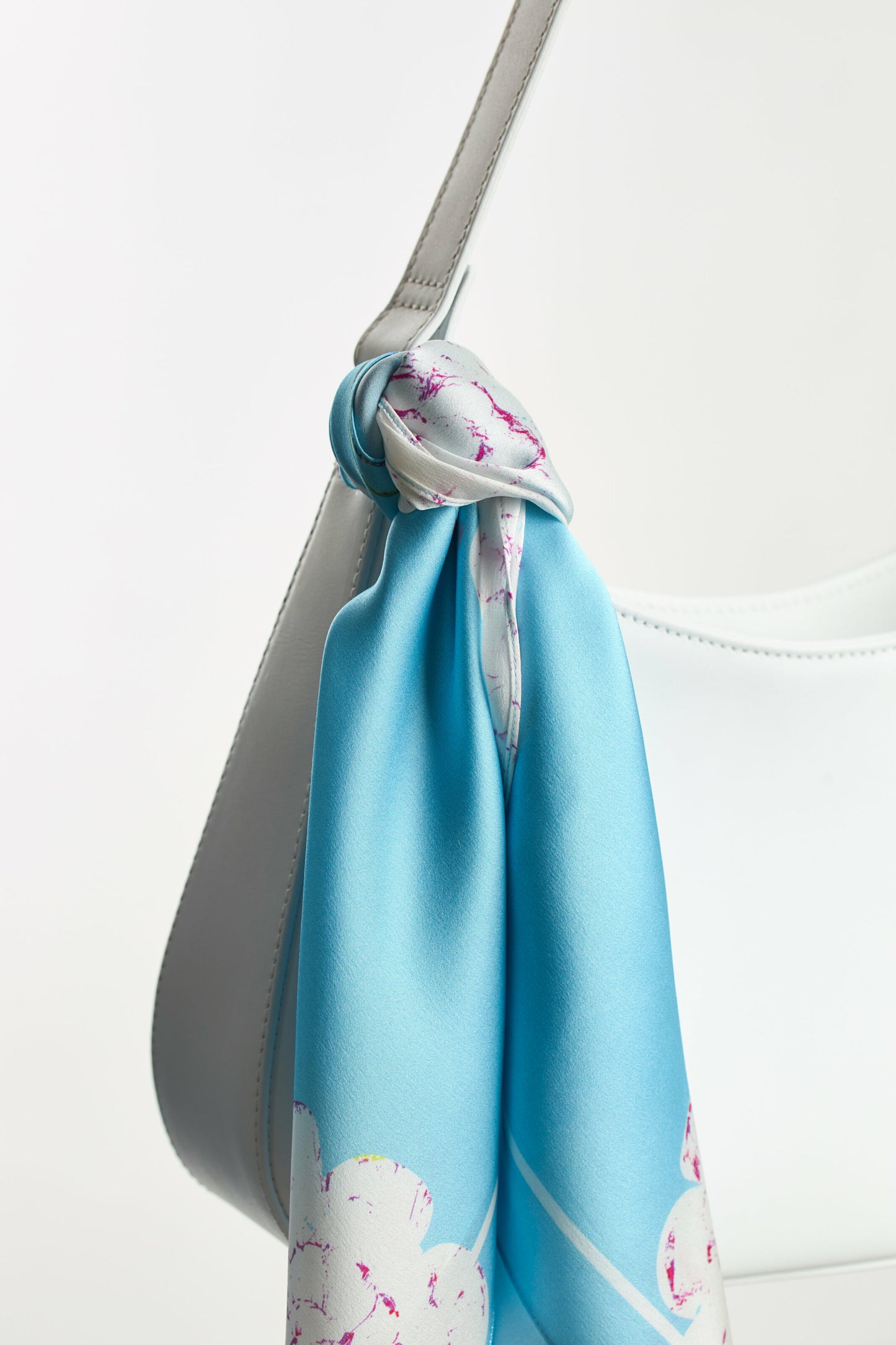 Premium silk scarf "Tenderness" 26"x26"