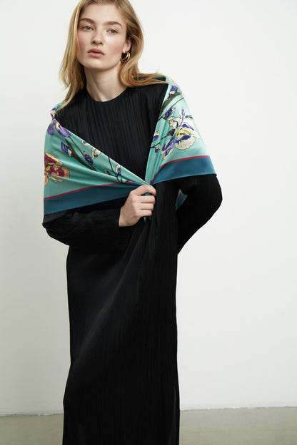 Premium silk scarf "The Awakening" 17"x17"
