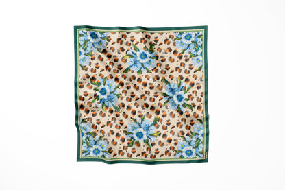 Premium silk scarf "A bold touch" 26"x26"