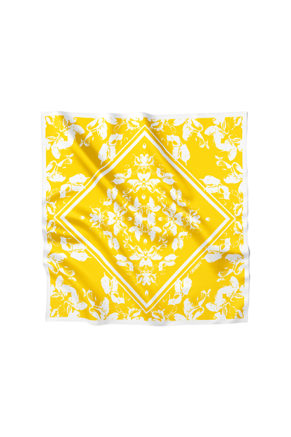 Premium silk scarf "Temptation" 26"x26"