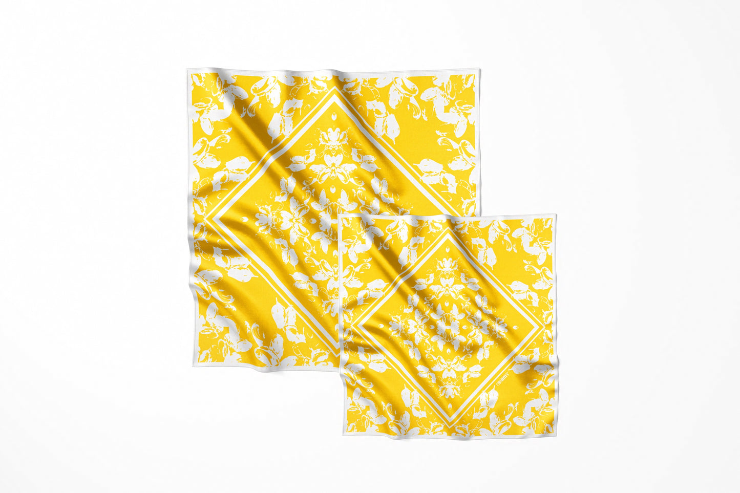 Premium silk scarf "Temptation" 26"x26"
