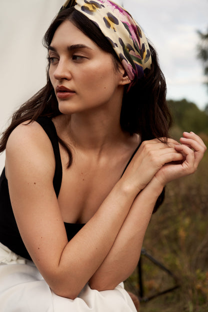Premium silk scarf "Inspiration" 26"x26"