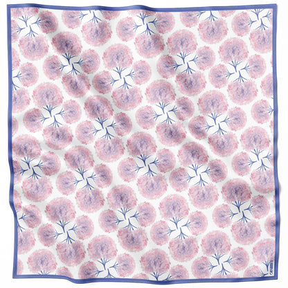 Premium silk scarf “Whirlpool of feeling” 26"x26"