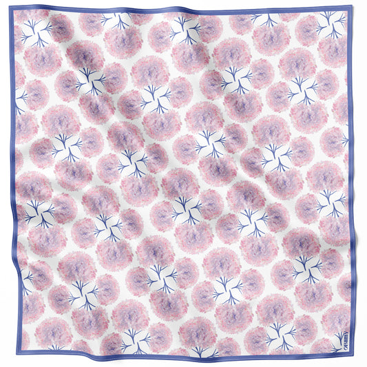 Premium silk scarf “Whirlpool of feeling” 26"x26"