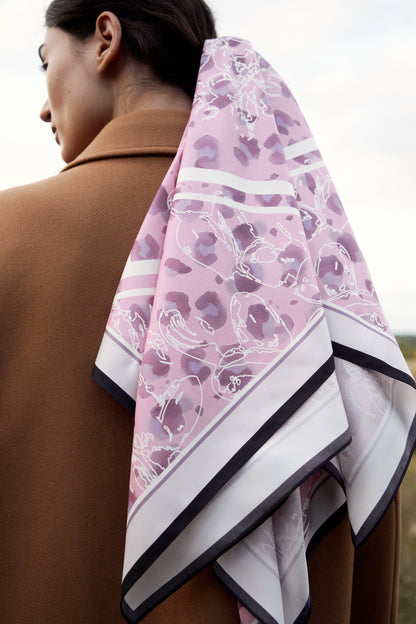 Premium silk scarf "Recovery" 26"x26"