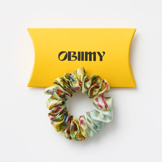 Silk scrunchie "Summer Field"