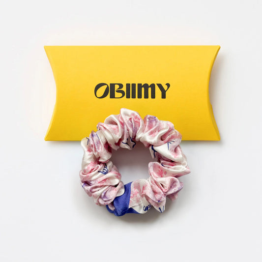 Silk scrunchie "Whirlpool of feeling"