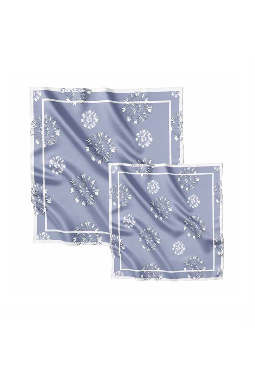 Premium silk scarf “Admiration” 26"x26" (double-sided print)