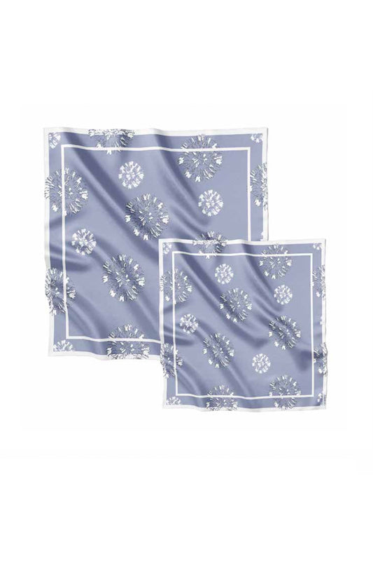 Premium silk scarf “Admiration” 26"x26" (double-sided print)