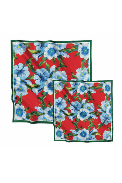 Silk Scarf "Confidence" 26"x26" (Double-sided print)