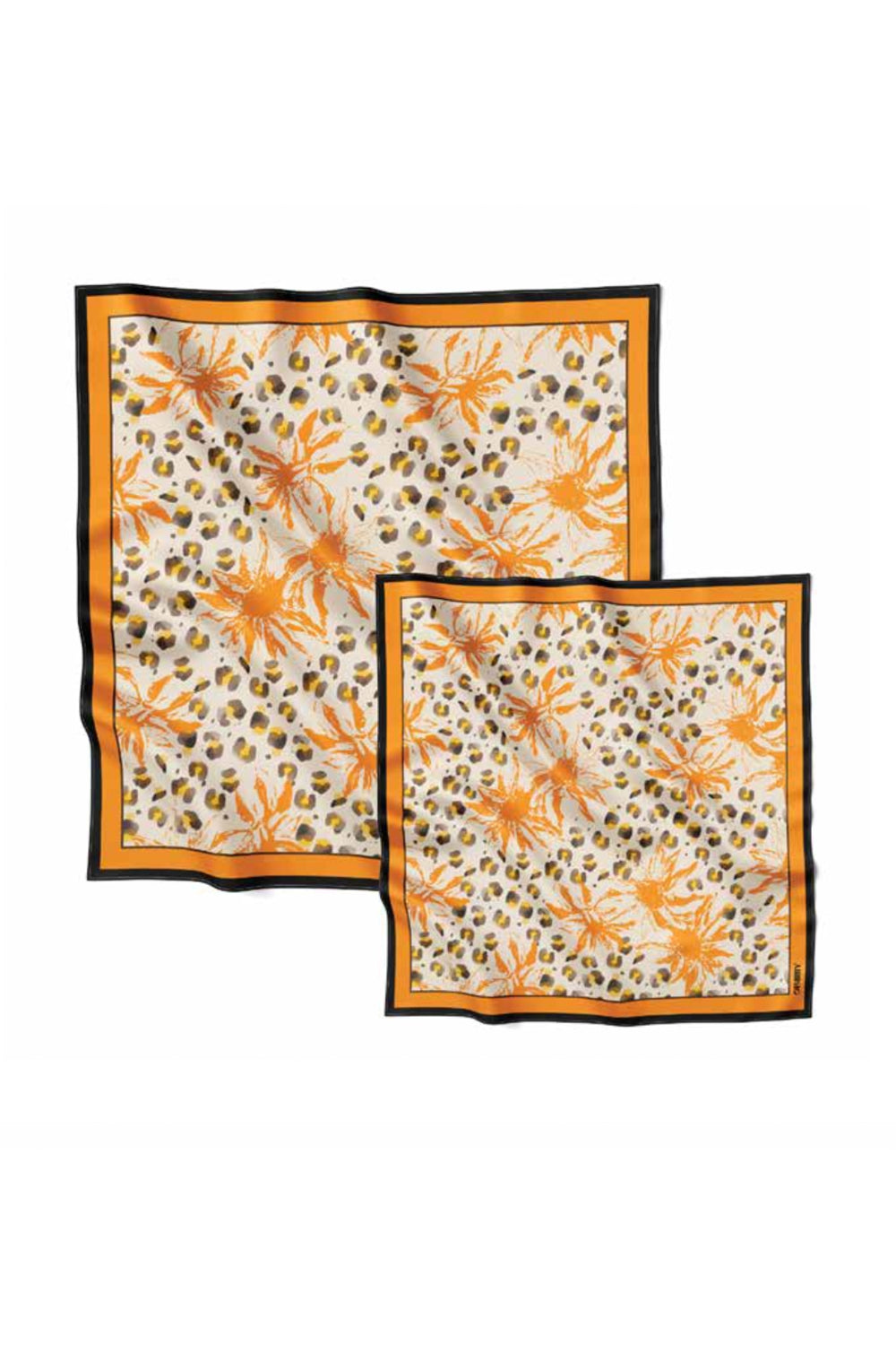 Silk pocket square "Grace" 17"x17" (Double-sided print)