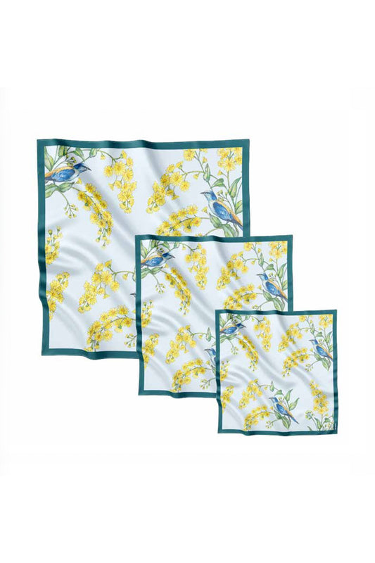 Silk Scarf "Elevation" 35"x35" (Double-sided print)