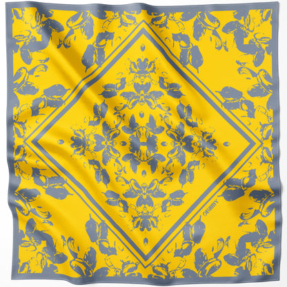 Silk pocket square "Noble" 17"x17"