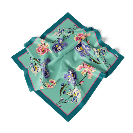 Silk pocket square "The Awakening" 17"x17"